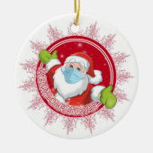Funny Santa Claus Keramik Ornament (Vorne)