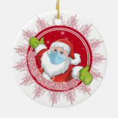Funny Santa Claus Keramik Ornament (Hinten)
