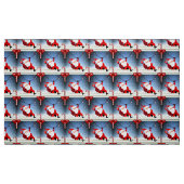 Funny Santa Claus liefert Geschenke Candy Cane Stoff (Fat Quarter (45,7 x 55,9 cm))