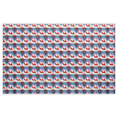 Funny Santa Claus liefert Geschenke Candy Cane Stoff (Yard (91,4 cm))