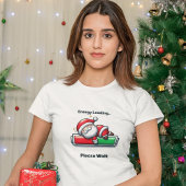 Funny Santa Claus Loading Energy T-Shirt