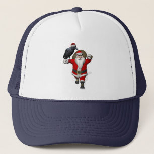 Funny Santa Claus Loves Ravens Truckerkappe