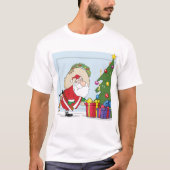 Funny Santa Claus Mens T - Shirt (Vorderseite)
