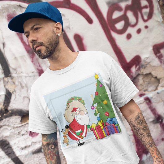 Funny Santa Claus Mens T - Shirt