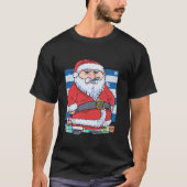 Funny Santa Claus Merry Christmas Holidays Candy C T-Shirt (Vorderseite)