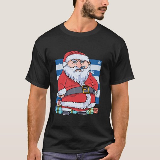 Funny Santa Claus Merry Christmas Holidays Candy C T-Shirt (Vorderseite)