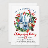 Funny Santa Claus Merry Christmas Kleines Party Einladung (Vorne/Hinten)