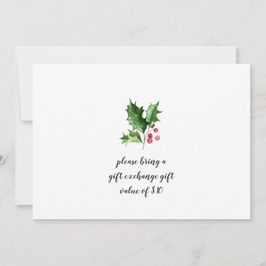 Funny Santa Claus Merry Christmas Kleines Party Einladung (Rückseite)