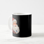 Funny Santa Claus Merry Christmas Xmas Family Holi Kaffeetasse (Vorderseite Links)