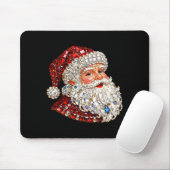 Funny Santa Claus Merry Christmas Xmas Family Holi Mousepad (Mit Mouse)
