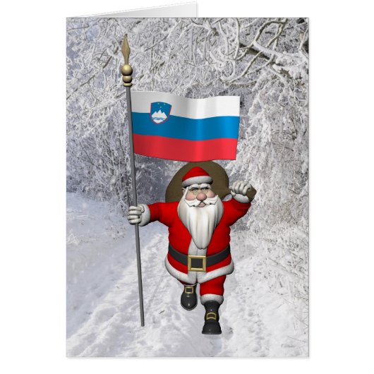 Funny Santa Claus mit Abtritt Sloweniens (Vorne)