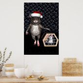 Funny Santa Claus Mouse Poster (Küche)