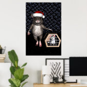 Funny Santa Claus Mouse Poster (Heimbüro)
