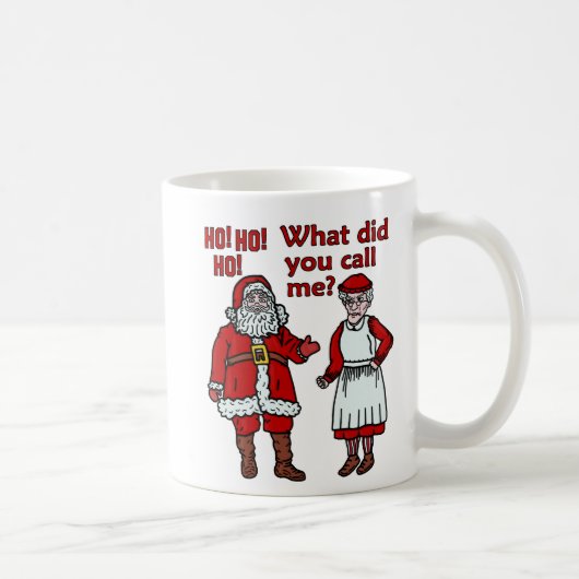 Funny Santa Claus & Mrs. Christmas Kaffeetasse (Rechts)