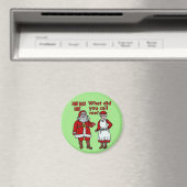 Funny Santa Claus & Mrs. Christmas Magnet (In Situ (Geschirrspüler))