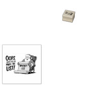 Funny Santa Claus Naughty List Weihnachtsdesign Gummistempel (Stempel)