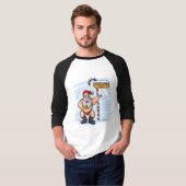 Funny Santa Claus Northpole Tanzen Weihnachten T-Shirt (Vorne ganz)