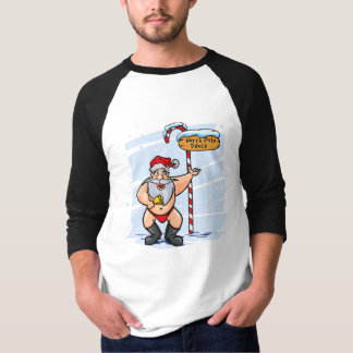 Funny Santa Claus Northpole Tanzen Weihnachten T-Shirt