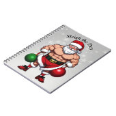 Funny Santa Claus Notizblock (Linke Seite)