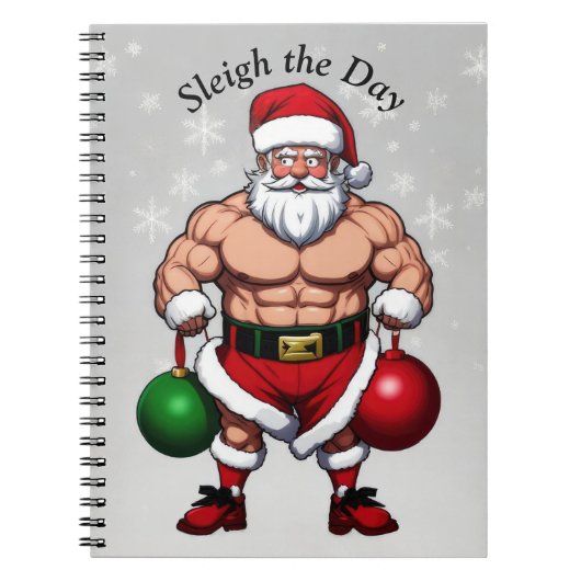 Funny Santa Claus Notizblock (Vorderseite)