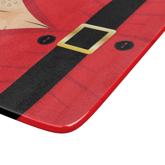 Funny Santa Claus Novelty Schneidebrett (Ecke)