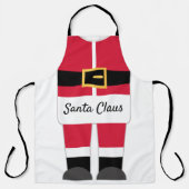Funny Santa Claus Outfit Rot & Weiß Weihnachten Schürze (Vorderseite)