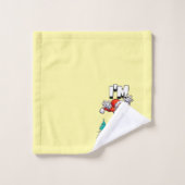 Funny Santa Claus Pattern Humorale Weihnachten Badhandtuch Set (Waschlappen)