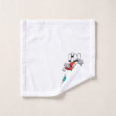 Funny Santa Claus Pattern Humorale Weihnachten Badhandtuch Set (Waschlappen)