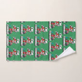 Funny Santa Claus Pattern Humorale Weihnachten Badhandtuch Set (Handtuch)