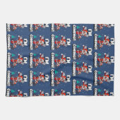 Funny Santa Claus Pattern Humorale Weihnachten Geschirrtuch (Horizontal)