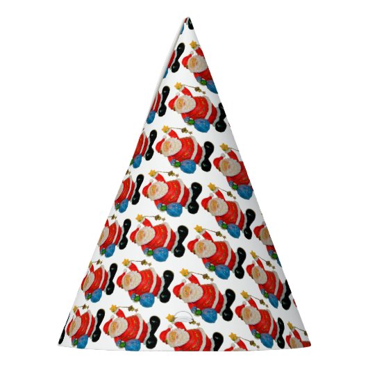 Funny Santa Claus Pattern Weihnachts-Party Partyhütchen (Links)