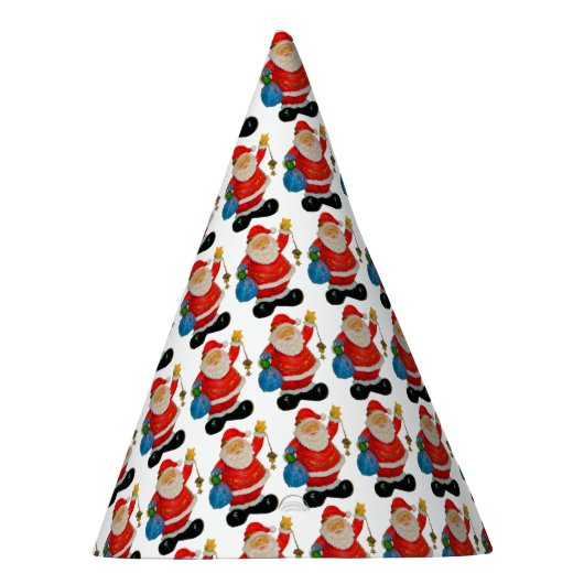 Funny Santa Claus Pattern Weihnachts-Party Partyhütchen (Rechts)