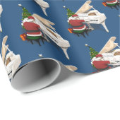 Funny Santa Claus Piano Geschenkpapier (Rolleneckpunkt)