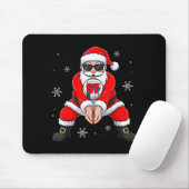 Funny Santa Claus Playing Volleyball Six Seven Chr Mousepad (Mit Mouse)