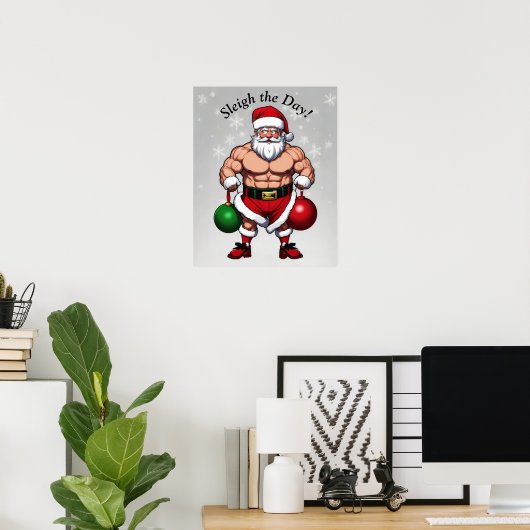 Funny Santa Claus Poster (Heimbüro)
