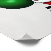 Funny Santa Claus Poster (Ecke)
