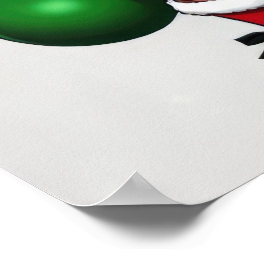 Funny Santa Claus Poster (Ecke)