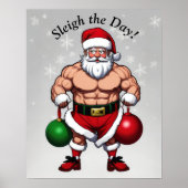 Funny Santa Claus Poster (Vorne)