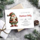 Funny Santa Claus Printable Kids Holiday Invite Einladung
