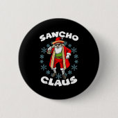 Funny Santa Claus Sancho Mexikanischer Weihnachtsm Button (Vorderseite)