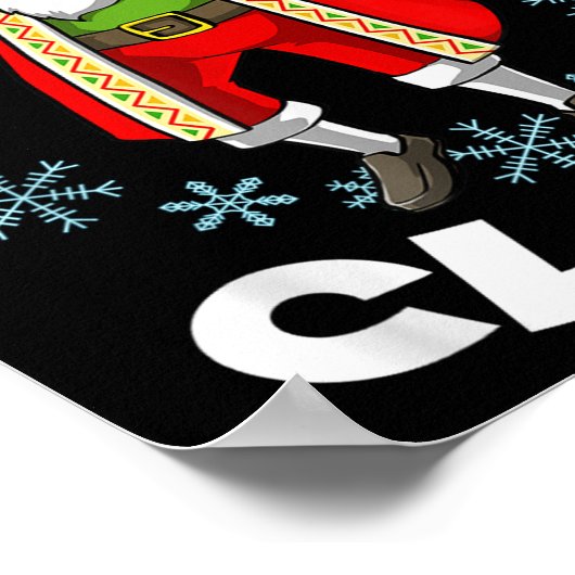 Funny Santa Claus Sancho Mexikanischer Weihnachtsm Poster (Ecke)