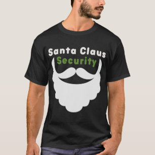 Funny Santa Claus Sicherheit Weihnachten Lazy Kost T-Shirt