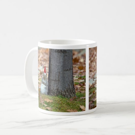 Funny Santa Claus Squirrel Kaffeetasse (Vorderseite Links)