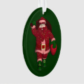 Funny Santa Claus Strawberry Bauer Ornament (Vorderseite)