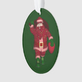 Funny Santa Claus Strawberry Bauer Ornament (Vorderseite)