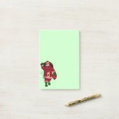 Funny Santa Claus Strawberry Bauer Post-it Klebezettel (Auf Schreibtisch)