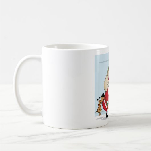 Funny Santa Claus Tasse (Links)