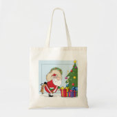 Funny Santa Claus Tote Bag Tragetasche (Vorne)