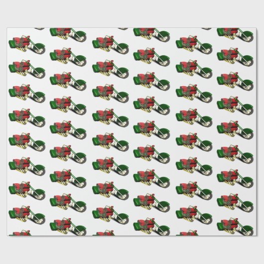 Funny Santa Claus' Trike Geschenkpapier (Flach)