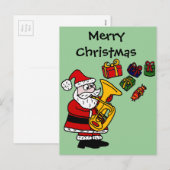 Funny Santa Claus Tuba Weihnachten (Vorne/Hinten)